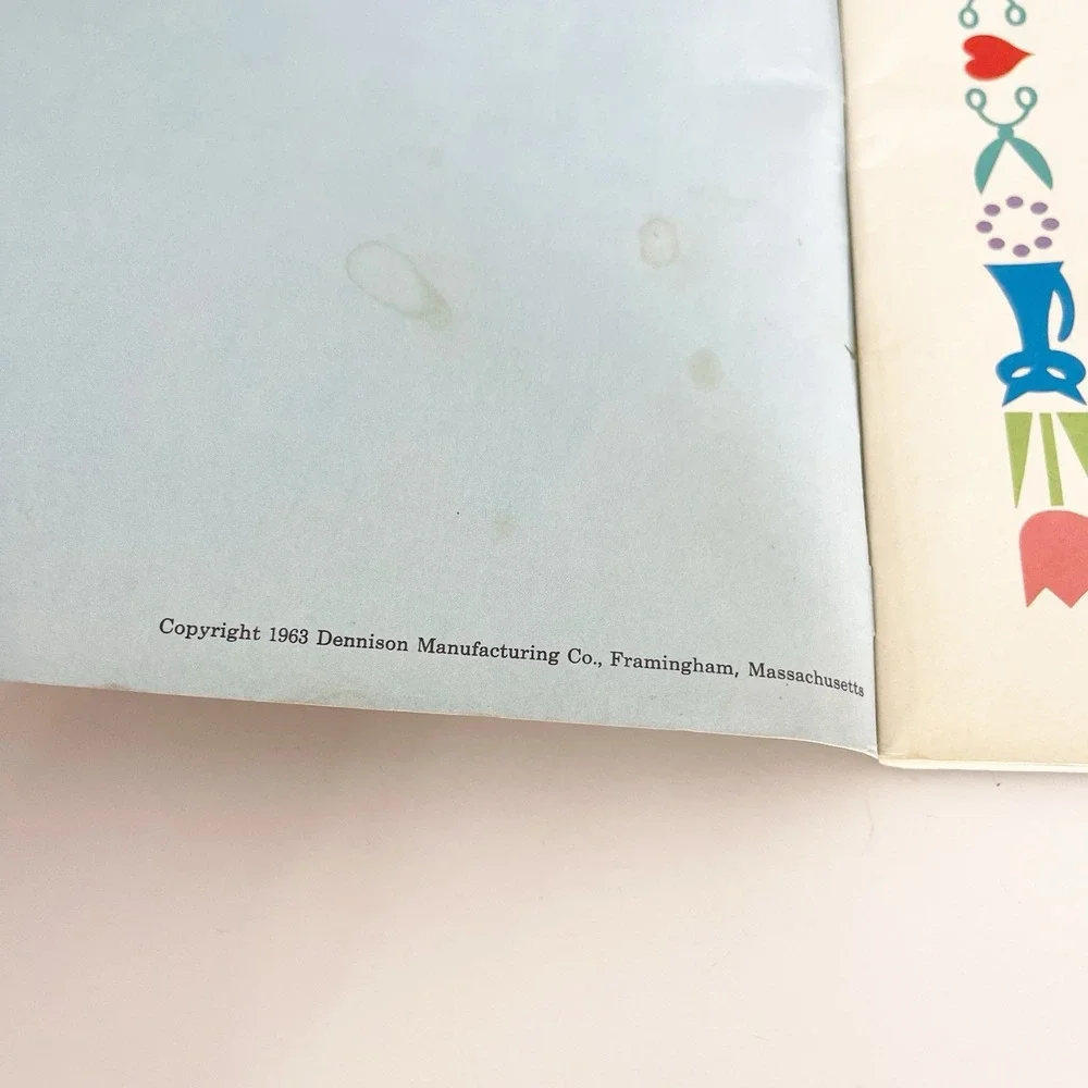Original 1963 Dennison Paper Arts & Crafts For Teachers & Group Leaders Vintage